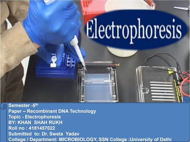 Electrophoresis