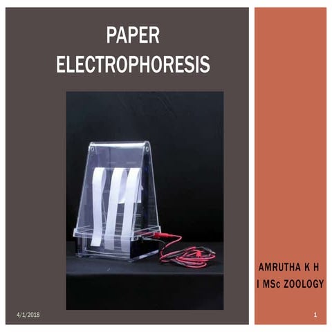 Electrophoresis-PAPER ELECTROPHORESIS,GEL ELCTROPHORESIS, PAGE-SDS AND NON-SDS