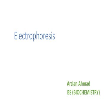 Electrophoresis