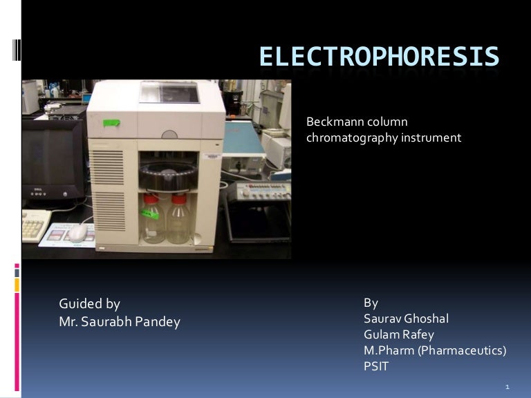 Electrophoresis ppt.