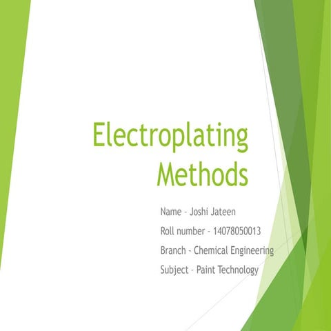 Electro plating by jatin