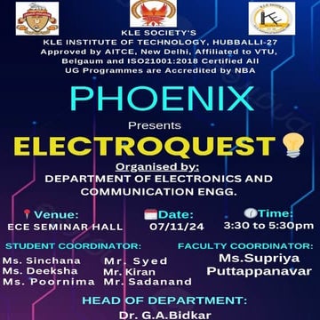 Electroquest.phoneix.kleit.hubli.gokulroadpptx