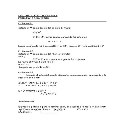 Electroquimica problemas resueltos