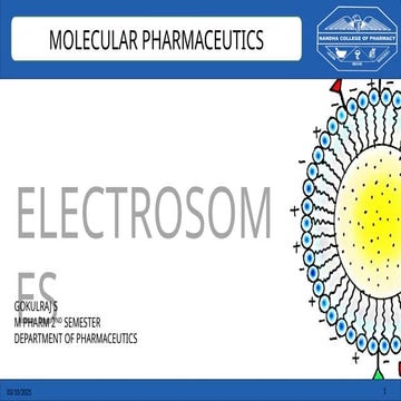 Ppt electrosomes | PPTX