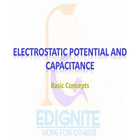 Electrostatic potential and capacitance
