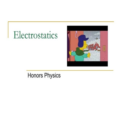 Electrostatics