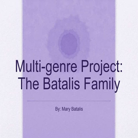 ELED 3226 - Multigenre Project