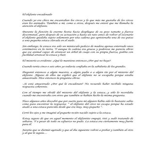 Elefante encadenado el