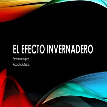 El efecto invernadero