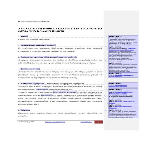 Ελεύθερο θέμα εξετάσεων Πιστοποίησης Β' Επιπέδου ΠΕ60-70