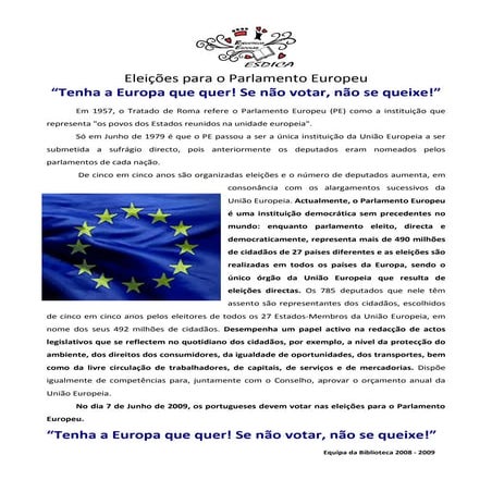 Infografia | Eleições Europeias 2024-2029 | PDF