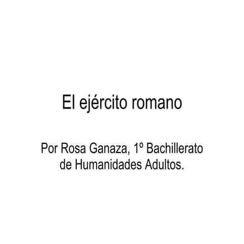 El ejercito romano rosa