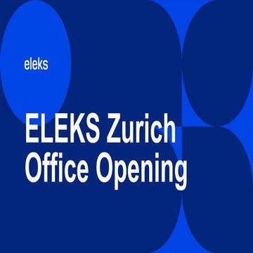 ELEKS Switzerland office opening, Oct 2021