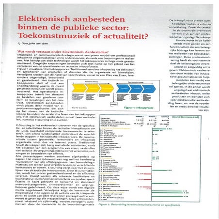 Elektronisch aanbesteden binnen publieke sector 2004 jv v