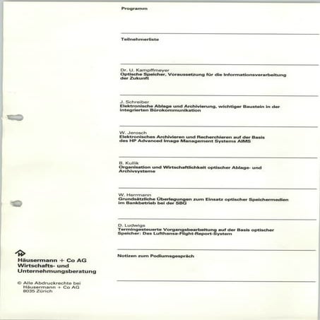 [DE] Optische Speicher, Voraussetzung für die Informationsverarbeitung der Zu...