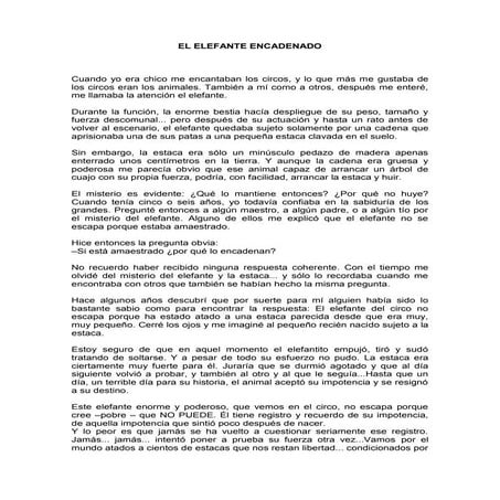 El elefante encadenado