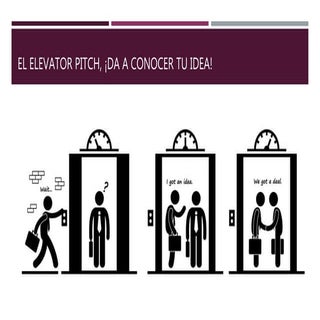 El elevator pitch, ¡da a conocer