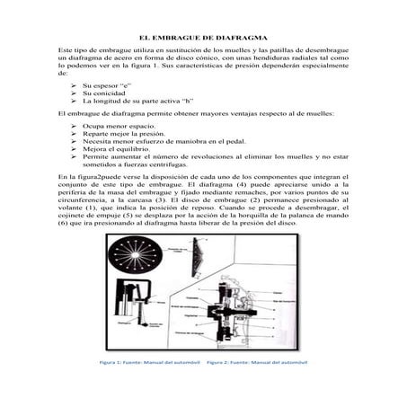 El embrague de diafragma