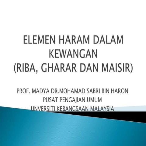 Elemen haram riba | PPT