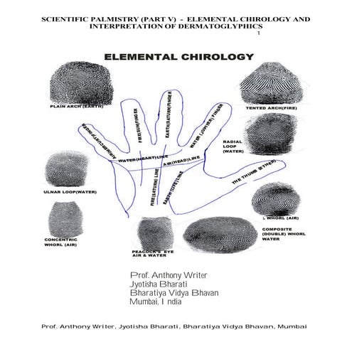 ELEMENTS OF CHIROLOGY (VOLUME V) - NOTES FOR STUDENTS