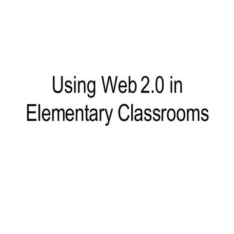 Elementary Web 2.0