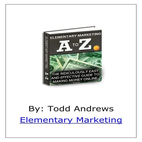 Elementary marketing a to z