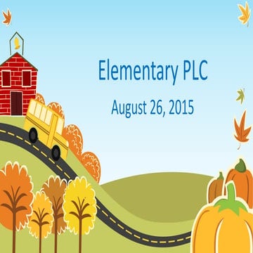 Elementary World Languages PLC Aug 26, 2015
