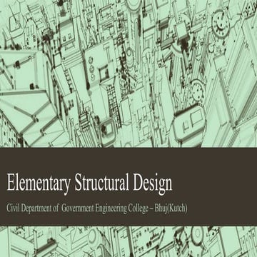 Elementary structural design