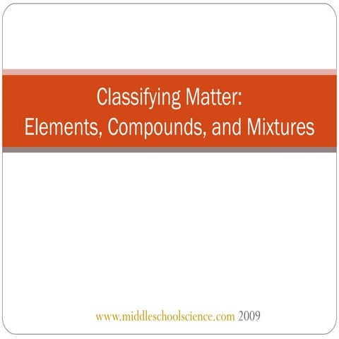 Element compund mixture