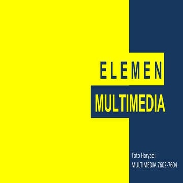 Elemen teks dalam multimedia