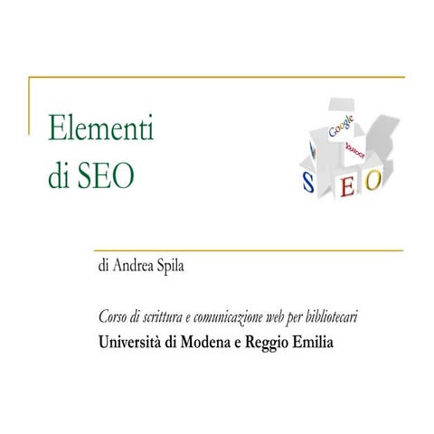 Elementi di SEO