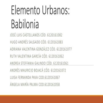 Elemento urbanos
