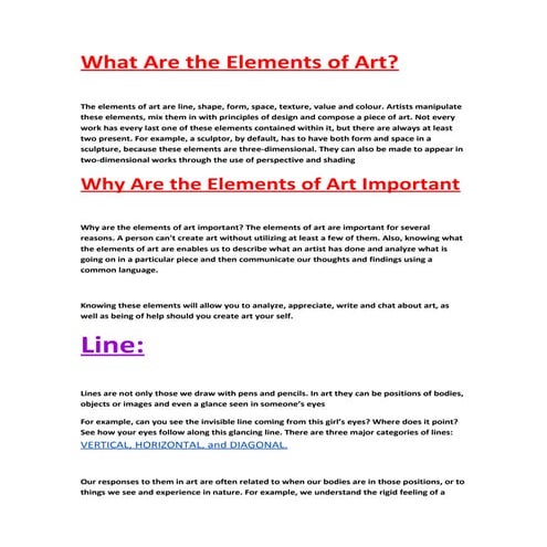 Element of art or desgin