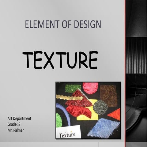 Element of design   texture