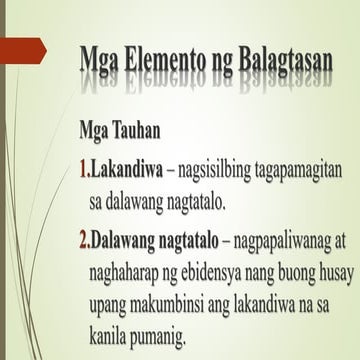 Elemento ng balagtasan