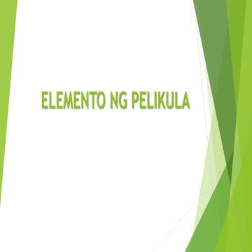 Elemento ng pelikula