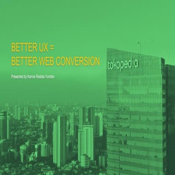 Better UX = Better Web Conversion