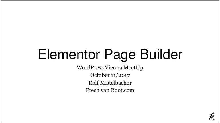 Elementor - WordPress WYSIWYG Page Builder
