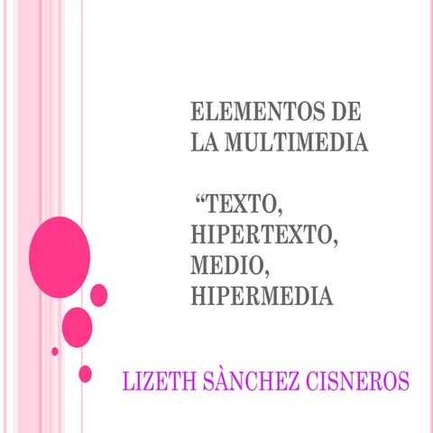 Elementos de la multimedia | PDF