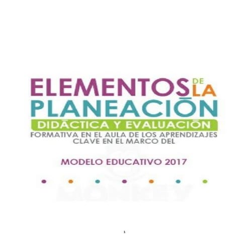 Elementos de la planeación aprendizajes clave 2017 | PDF