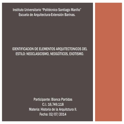 Elementos arquitectónicos del estilo neoclásico_Bianca Partidas 