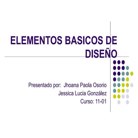 Elementos basicos de  diseño