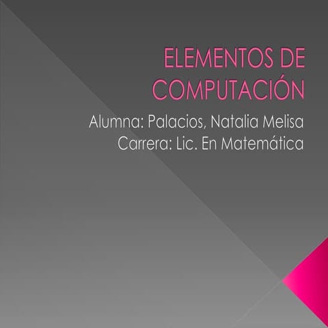 Elementos de computación