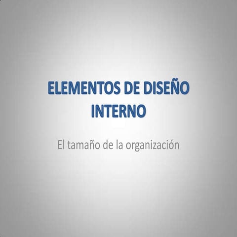 Elementos de diseño interno semana 10