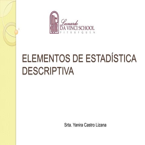 Elementos de estadistica descriptiva