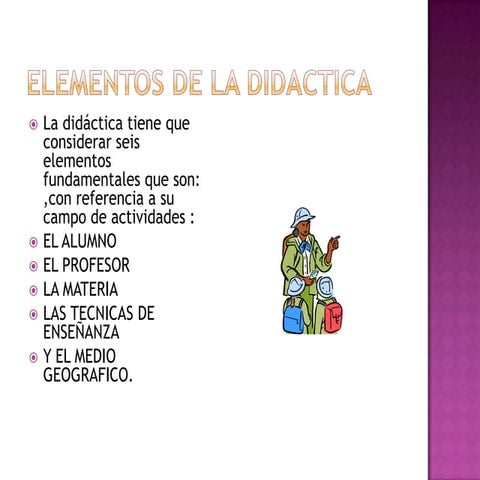 Elementos De La Didactica