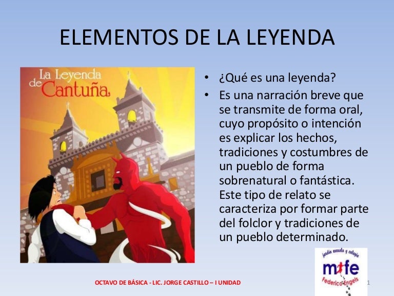 Elementos de la leyenda Elementos de la leyenda
