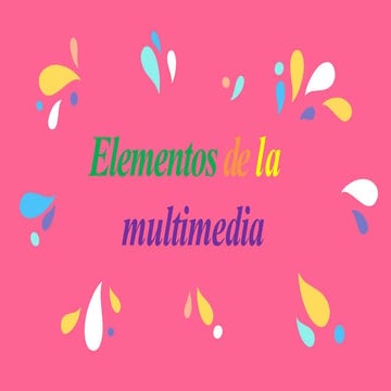 Elementos de la multimedia | PDF