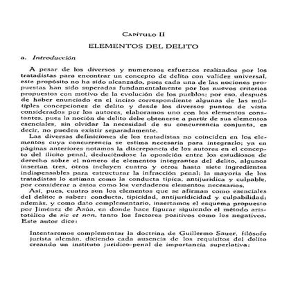 Elementos del delito