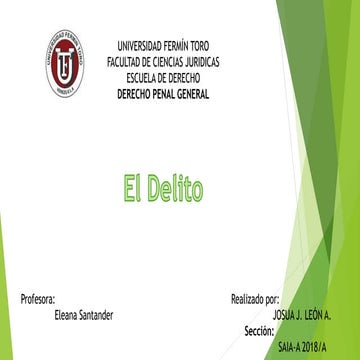 Definición y Elementos del Delito.